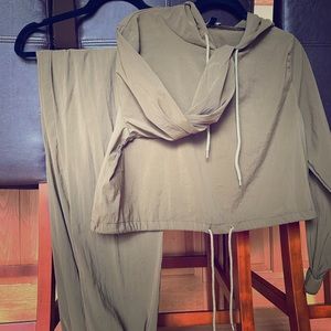 Fashion Nova Olive Jogger Set